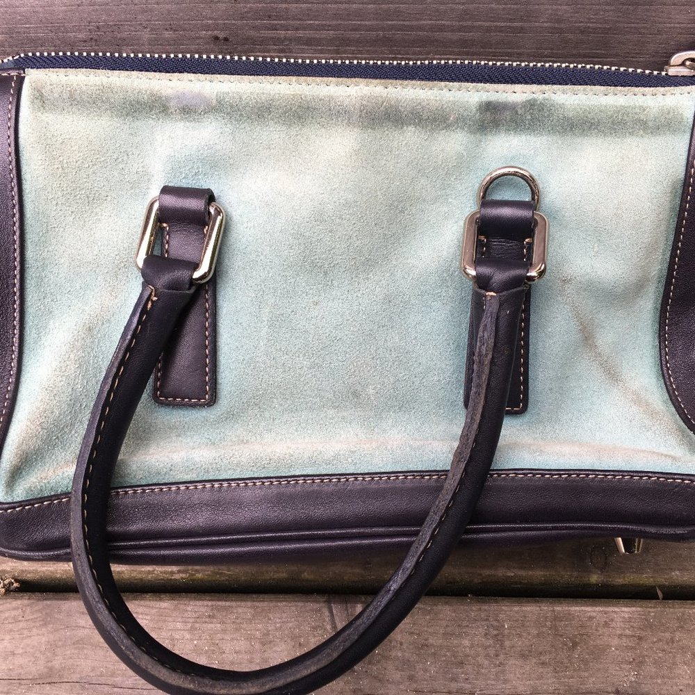 Vintage suede Coach handbag